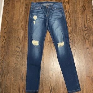 Flying monkey skinny distressed jeans 28